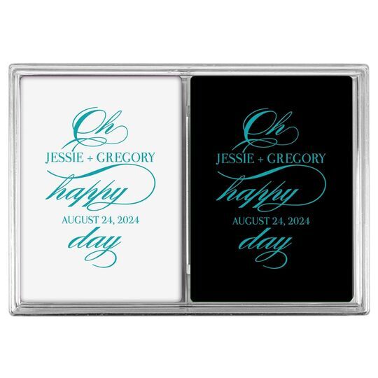 Romantic Oh Happy Day Double Deck Playing Cards